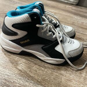 Shaq Kids' Black and White High-Top Sneakers